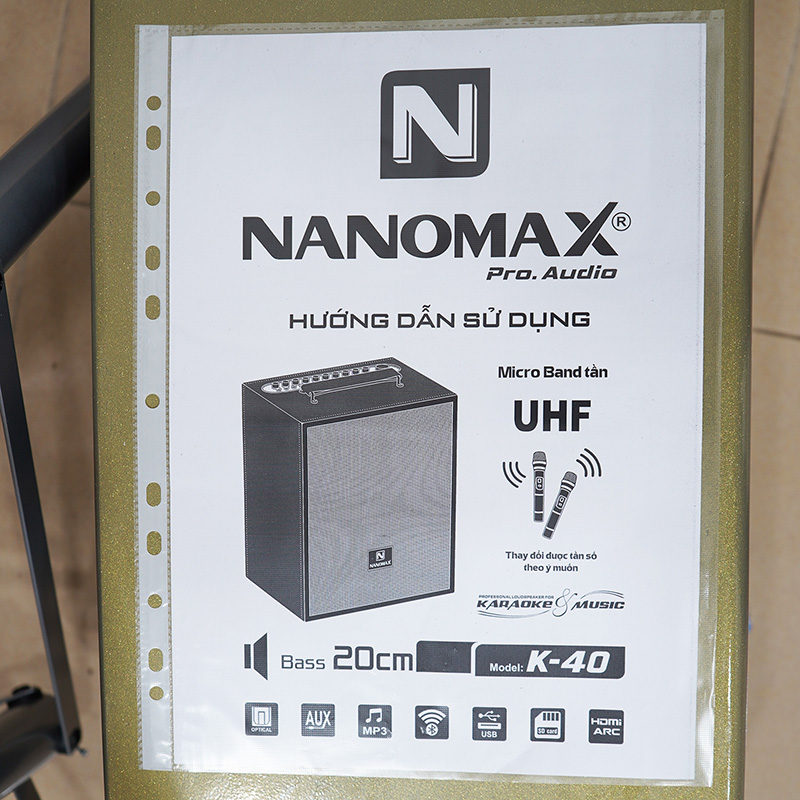 loa karaoke xách tay nanomax k-40 12