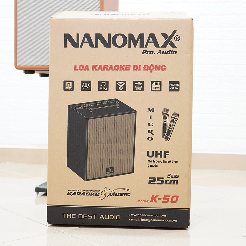 Loa karaoke xách tay Nanomax K-50 16
