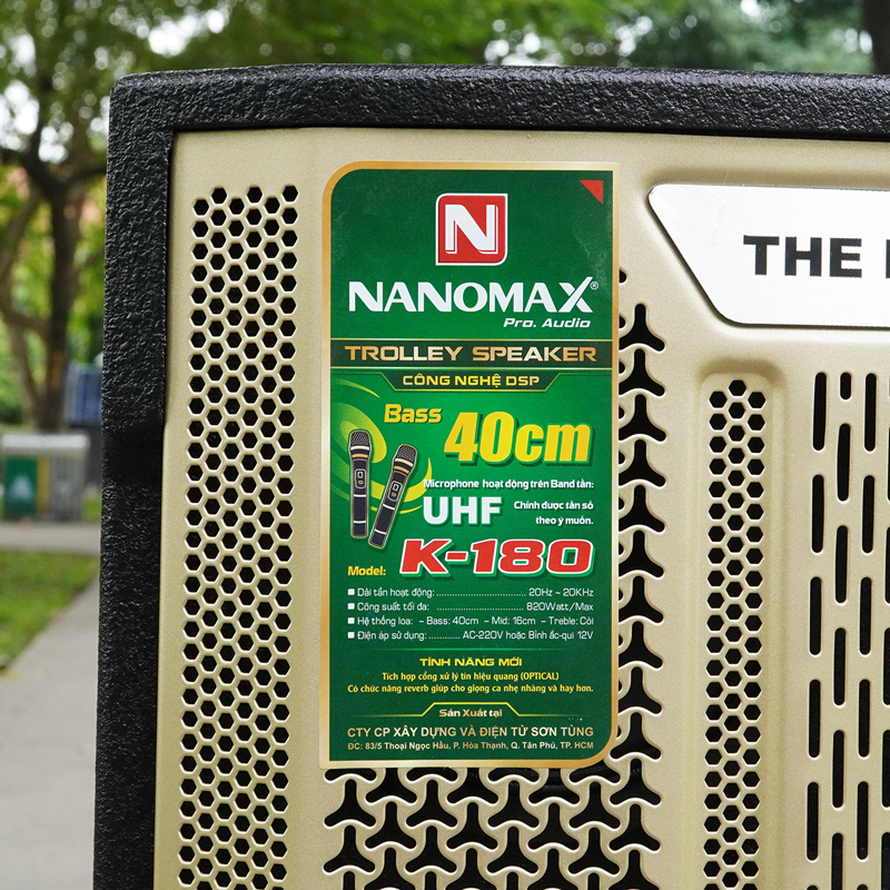 Loa kéo Nanomax K-180 vàng 5