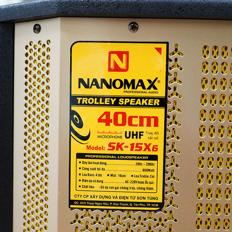 Loa kéo Nanomax SK-15X6 karaoke bluetooth 13