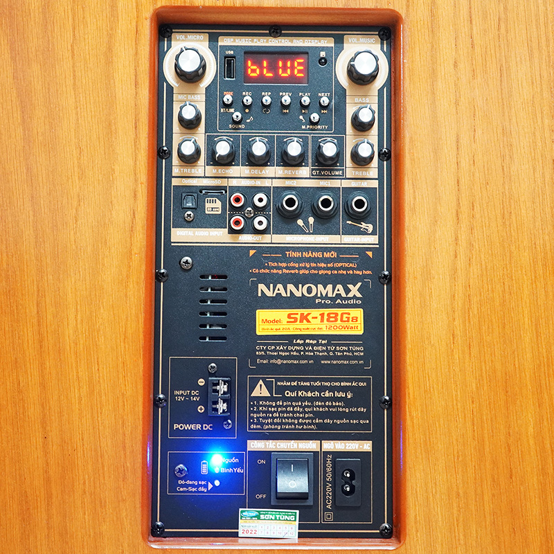 Loa kéo nanomax sk-18g8 karaoke bluetooth 7