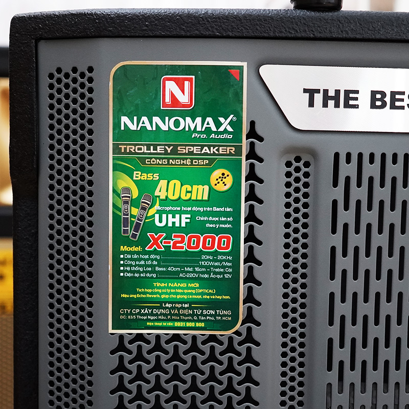 Loa kéo Nanomax X-2000 karaoke bluetooth 13