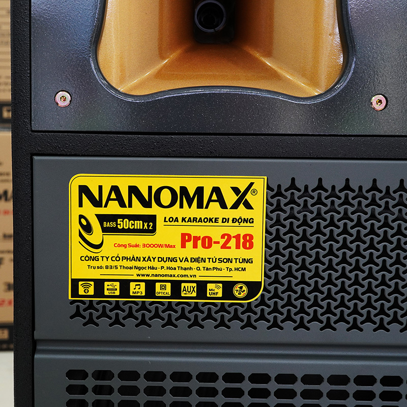 Loa kéo bass đôi bình nanomax pro-803 12