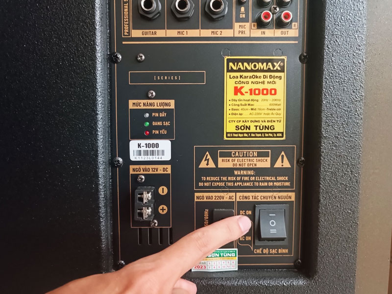 Loa kéo karaoke Nanomax K-1000