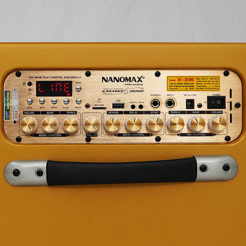 Loa karaoke xách tay Nanomax X-316 12