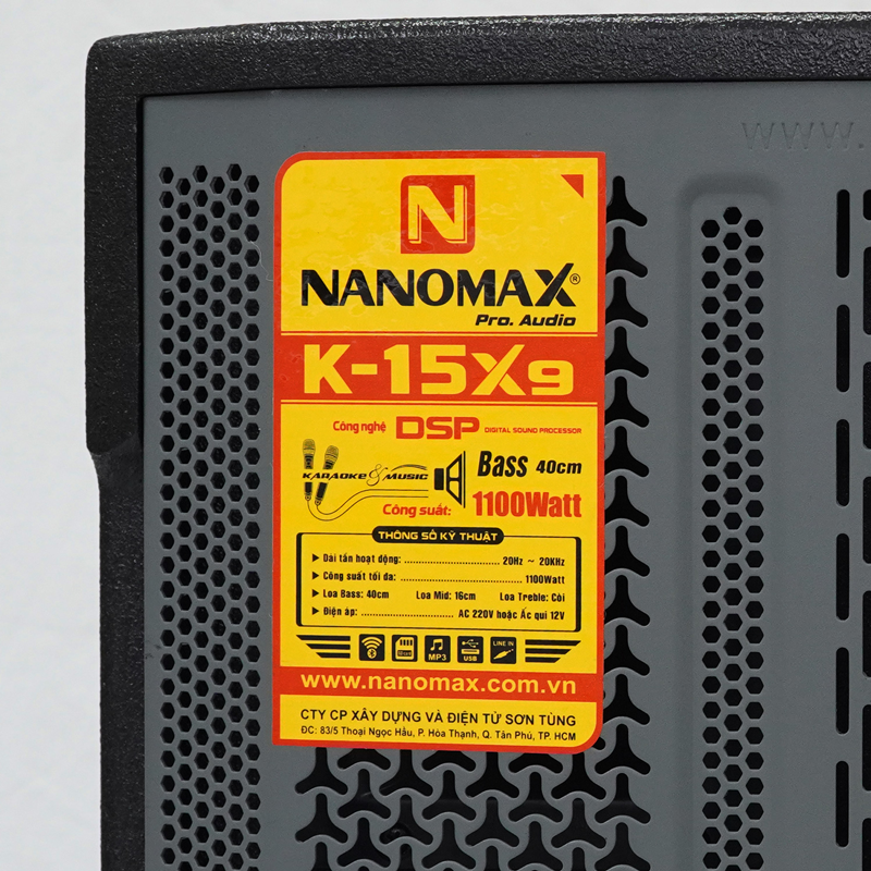 Loa kéo Nanomax K-15x9 11